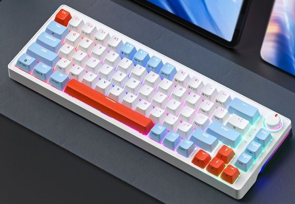 Bàn phím cơ Zifriend ZA68 Pro Orange Blue Hot Swap chính hãng đẹp mắt chất lượng tốt mang lại cảm giác gõ phím mượt mà và thoải mái