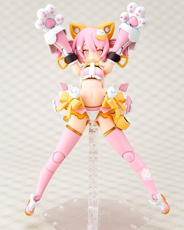 Mô hình lắp ráp mecha girl Megami Device Puni Mofu Mao KP740 chính hãng Kotobukiya đẹp mắt tạo dáng đa dạng trang trí trưng bày góc học tập bàn làm việc