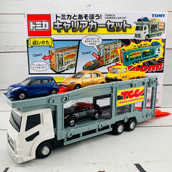 Shop bán bộ đồ chơi mô hình xe hơi Tomica Let's Play with Tomica! Carrier Car Set