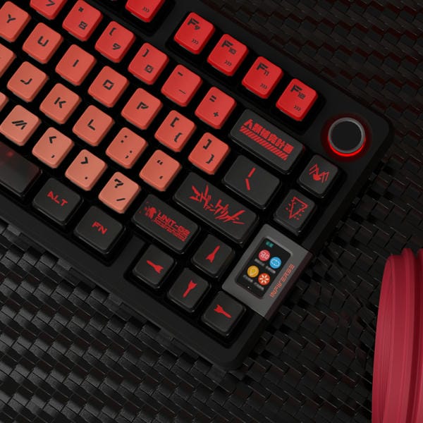 Cửa hàng chuyên gaming gear bán keycap Evangelion Asuka xuyên led Pudding giá rẻ nhất