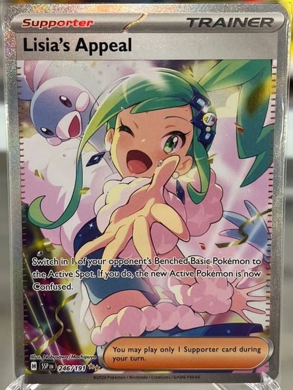 check giá bài Pokemon TCG nshop Surging Sparks để biết thẻ nào là giá trị nhất mà bạn không thể bỏ qua