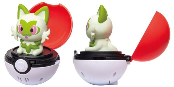 Pokemon Pyokopunyu Sprigatito Bóng Bật Poke Ball mô hình hấp dẫn với thiết kế cực đẹp, cách chơi sáng tạo, chất lượng cao