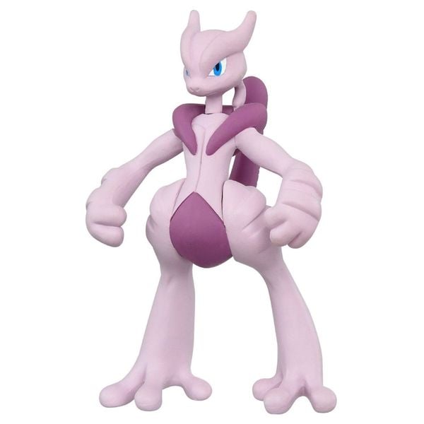 Review mô hình pokemon chính hãng Pokemon Moncolle Mega Mewtwo X màu sắc rực rỡ