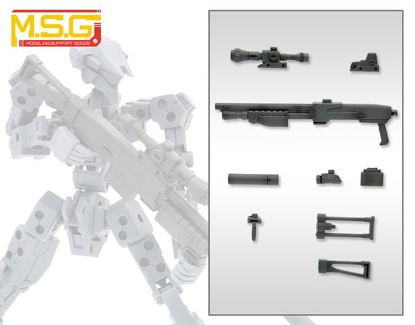 Mô hình lắp ráp vũ M.S.G Weapon Unit 16 Shotgun chính hãng Kotobukiya đẹp mắt ráp bằng cách bấm khớp không cần dùng keo dán