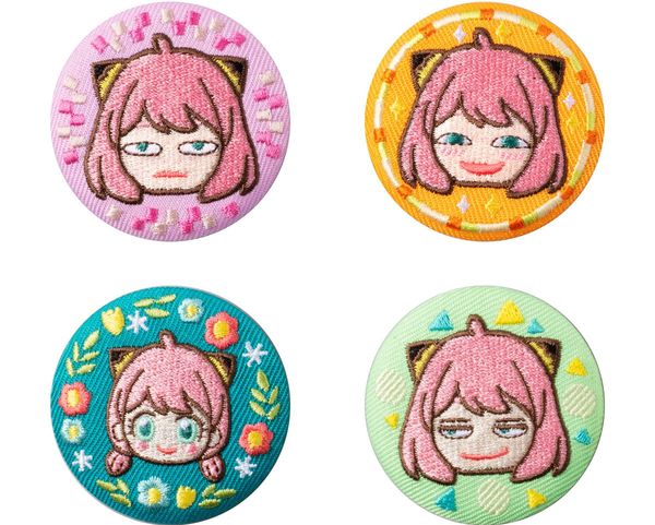 Can Badge Collection Spy x Family Random huy hiệu sticker thêu anime manga hình tròn đẹp mắt họa tiết dễ thương giá rẻ trang trí cho ốp điện thoại, túi xách, balo