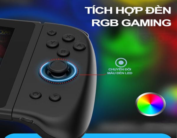 Phụ kiện chính hãng Joy-con IINE cho Nintendo Switch Neon Red Blue Grip nhỏ gọn - L731 có đèn RGB