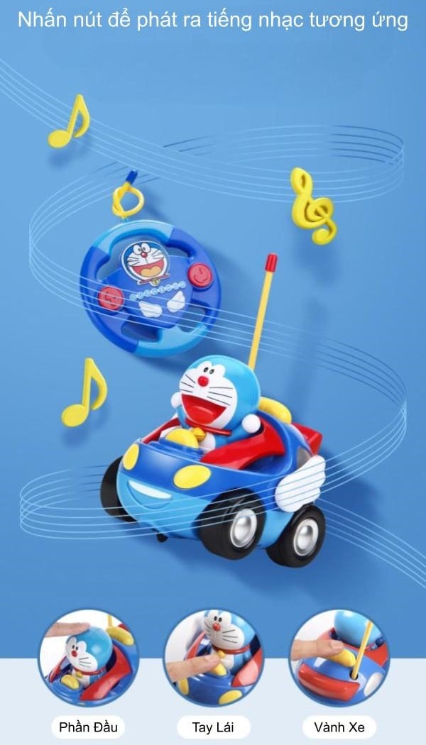 Xe điều khiển từ xa Doraemon Red pin sạc của nShop là đồ chơi dành cho trẻ em