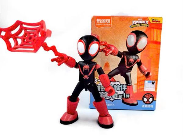 hướng dẫn lắp ráp Spidey Amazing Friends Spider Miles Morales Model Kit Blokees 74802 model kit nhựa cao cấp cực ngầu