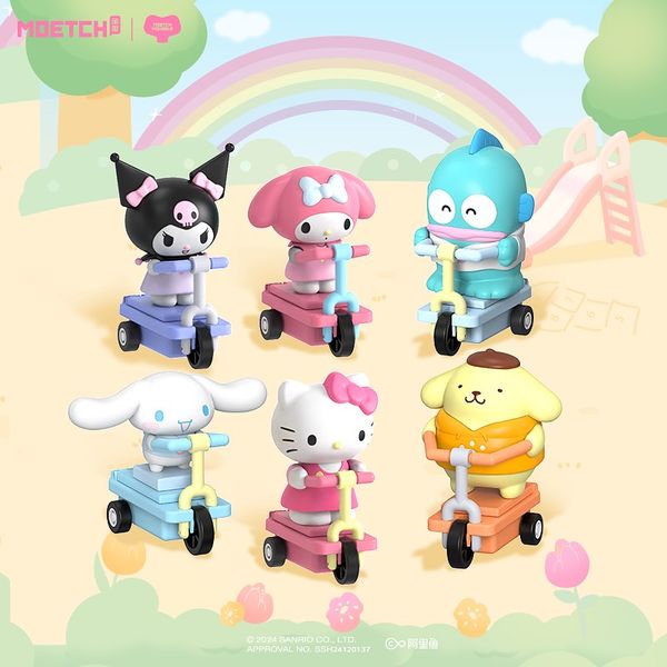 Khui Hộp Mù Moetch Sanrio Scooters Blind Box nhận đồ chơi siêu đáng yêu dễ thương