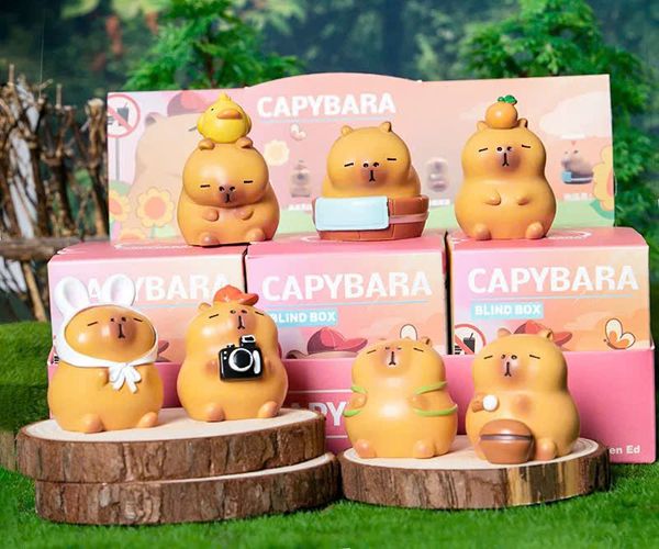 Mua Hộp Mù Capybara Đời Tươi Hồng Blind Box mở random test nhân phẩm siêu vui