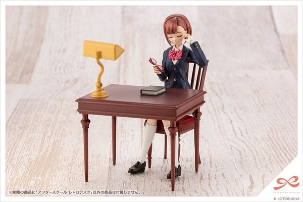 Phụ kiện nội thất bàn học Sousai Shojo Teien After School Retro Desk MV002 chính hãng Kotobukiya chi tiết đẹp măt tạo không gian chân thực