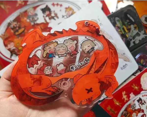 Móc khóa acrylic lắc Mỹ Vị Hầm Ngục - Trong Bụng Rồng là món đồ trang trí độc đáo cho túi xách, balo