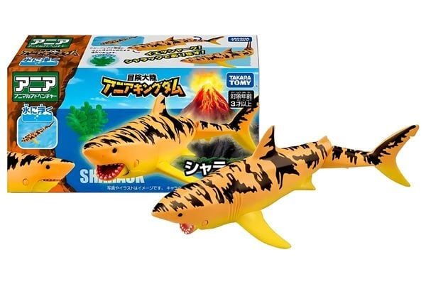 Mô hình ANIA KINGDOM Sharak Great White Shark Chính hãng Takara Tomy