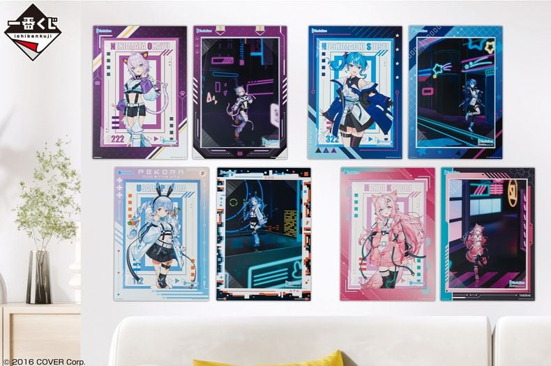 Ichiban Kuji Hololive Cyberpunk Style trò chơi may mắn ngẫu nhiên phần thưởng đẹp mắt chất lượng