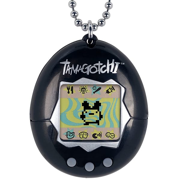 Máy nuôi thú ảo Original Tamagotchi - Black with Silver chính hãng Bandai