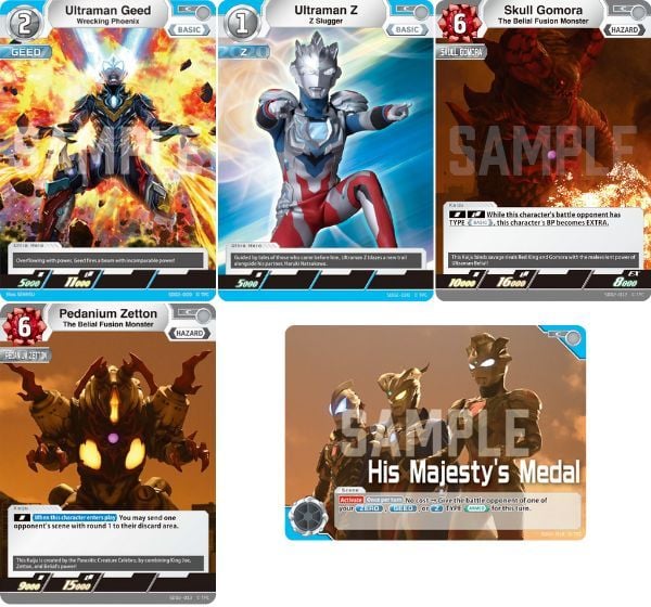 Ultraman Card Game Starter Deck The Bonds of Zero SD02 thẻ bài in hình đẹp mắt nhiều nhân vật sưu tầm trưng bày