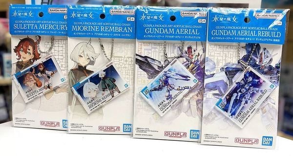 móc khóa Gunpla Package Art Acrylic Ball Chain Gundam The Witch from Mercury tiện lợi