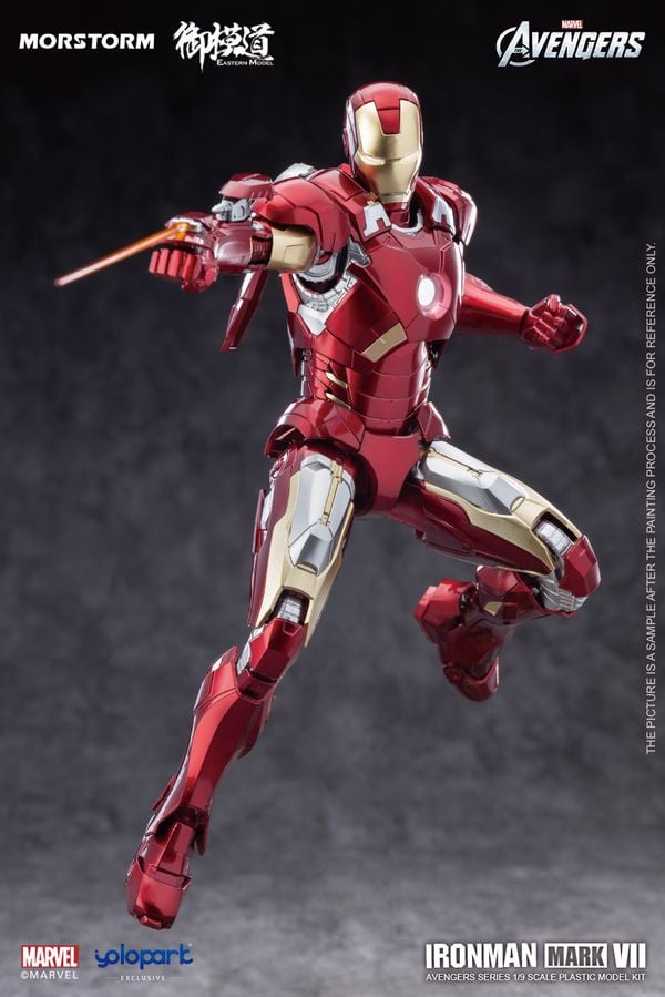 Marvel Iron Man Mark VII MK7 Model Kit Morstorm Eastern Model mô hình lắp ráp người sắt đẹp mắt chất lượng tốt nhiều phụ kiện trang bị ấn tượng