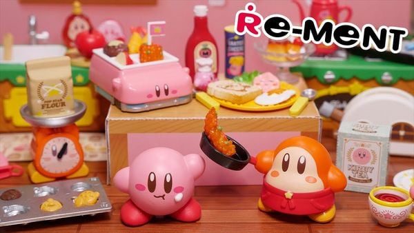 Hộp Mù Kirby Kitchen Re-Ment Blind Box 20737 mô hình dễ thương, chi tiết đẹp, có tại nShop