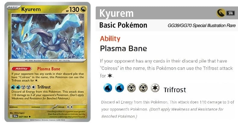 Kyurem - Gây 110 sát thương lên 3 Pokemon của đối thủ
