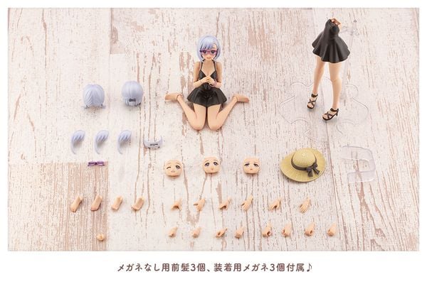 Mô hình lắp ráp Koyomi Takanashi Swim Style Dreaming Style Black Swan JK033 chính hãng Kotobukiya nữ sinh dễ thương  ráp theo kiểu bấm khớp chất liệu nhựa cao cấp an toàn