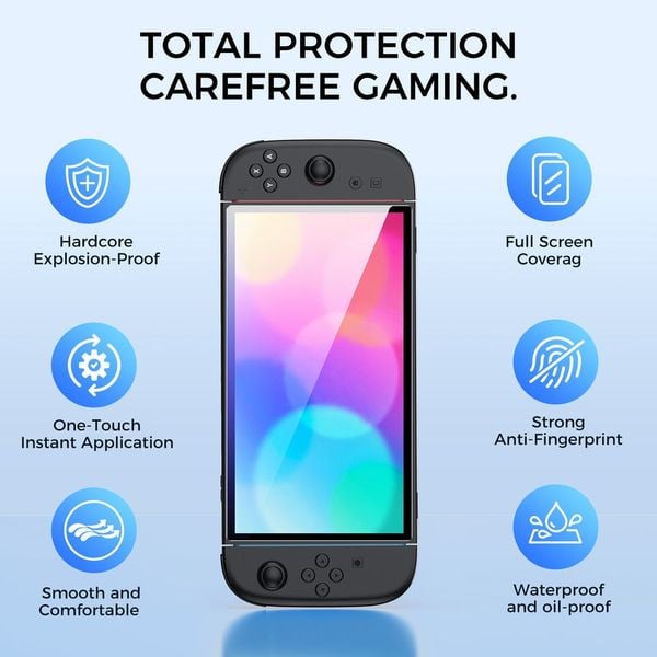 nShop bán phụ kiện Dán Màn Hình Nintendo Switch 2 Cường Lực dành riêng cho máy chơi game mới nhất của Nintendo