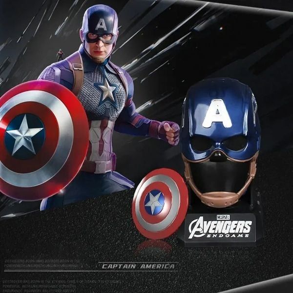 Mô hình đồ chơi siêu anh hùng Avenger Captain America Đội trưởng Mỹ đẹp mắt chất lượng tốt giá rẻ Marvel mua trưng bày trang trí làm quà tặng sưu tầm có khớp cử động chi tiết cao cấp