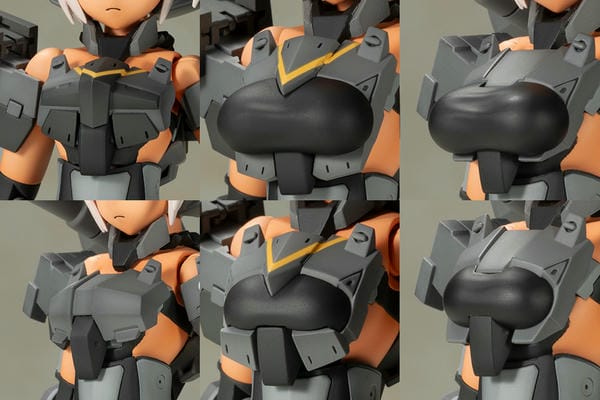 Phụ kiện thay thế giáp cho mô hình Kotobukiya Frame Arms Girl Gourai-Kai Black