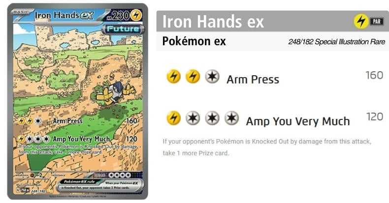 Iron Hands ex - Lấy thêm 1 Prize Card khi hạ gục đối thủ