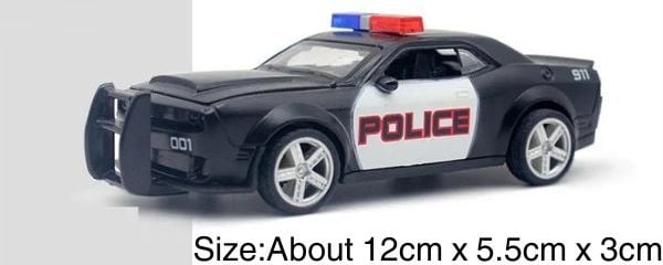 Mô hình xe cảnh sát bằng kim loại tỉ lệ 136 chạy bằng dây cót Hotsen đẹp rẻ chi tiết dễ thương mua tặng bé nhỏ trẻ em người lớn mua sưu tầm trang trí