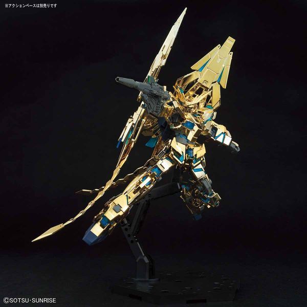 review RX-0 Unicorn Gundam 03 Phenex Destroy Mode Narrative Ver Gold Coating hguc