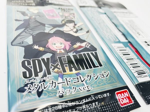 Thẻ bài Carddass SPY x FAMILY Metallic Card Collection Vol 1 hàng thiệt chính hãng màu sắc đẹp mắt random ngẫu nhiên may mắn