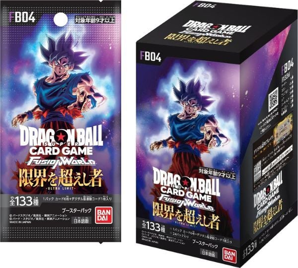 Thẻ bài Dragon Ball Super Card Game Fusion World FB04 Ultra Limit Booster Pack bán tại nShop mở ra nhiều lá bài in hình siêu đẹp