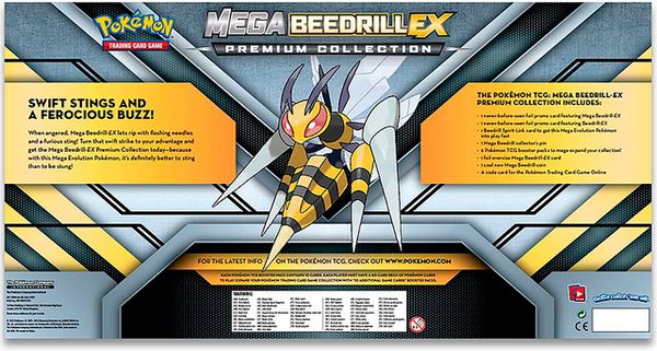 MEGA BEEDRIL EX PREMIUM COLLECTION POKEMON TRADING CARD GAME