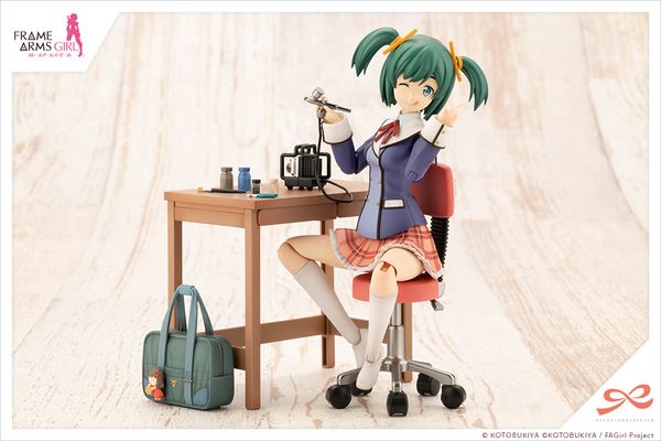 Mô hình lắp ráp Bukiko Kotobuki Wakaba Girls High School Winter Clothes Modelers Edition Kotobukiya JK038 nữ sinh dễ thương chính hãng chi tiết đẹp mắt tạo dáng thú vị