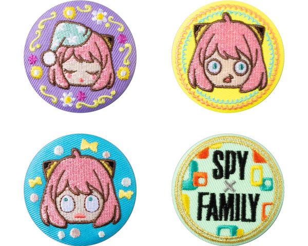 Can Badge Collection Spy x Family Random huy hiệu sticker thêu anime manga hình tròn đẹp mắt họa tiết dễ thương giá rẻ trang trí trưng bày góc học tập bàn làm việc phòng khác phòng ngủ