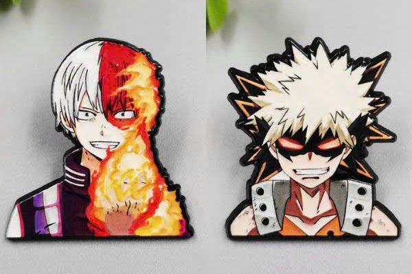 Huy hiệu kim loại My Hero Academia với thiết kế dễ thương, món quà hoàn hảo dành cho tín đồ anime manga
