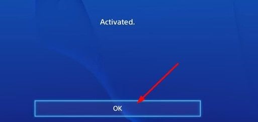 successfully active ps4