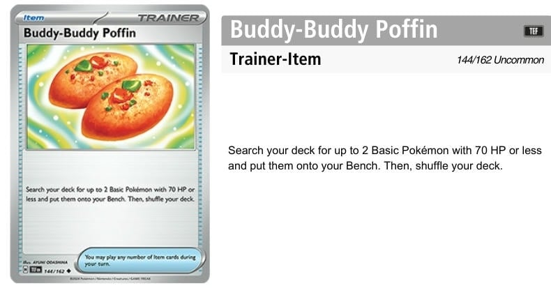 Buddy-Buddy Poffin - Tìm hai Pokemon cơ bản từ 70 máu trở xuống