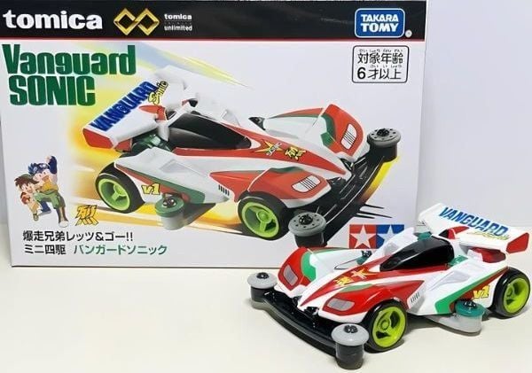 Xe 4WD kim loại Tomica Premium Mini 4WD Bakusou Kyoudai Let's & Go!! Vanguard Sonic