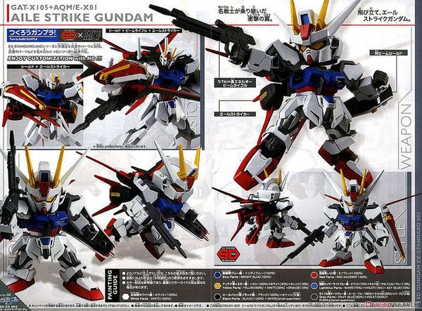 AILE STRIKE GUNDAM SD EX STANDARD