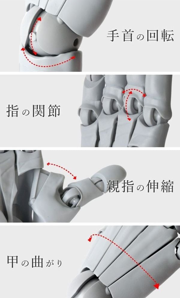 Artist Support Item Hand Model R Pale Orange AT021 chính hãng Kotobukiya giúp luyện tập vẽ tay chân thực