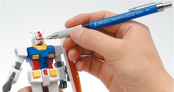 Bút chì ngòi bấm Gundam Mechanical Pencil SHARP 0.3mm GP-01 - Bút kẻ lằn Gundam chuyên dụng