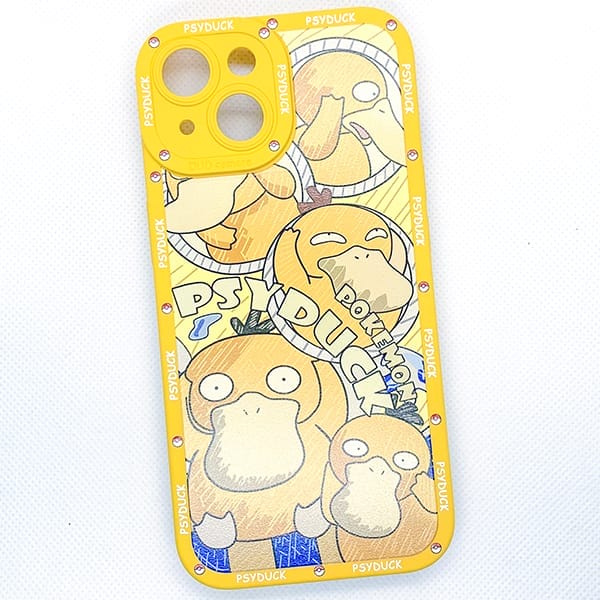 Shop chuyên ốp lưng bán case iPhone 15 hình Pokemon Psyduck Koduck Vịt bối rối vàng giá tốt