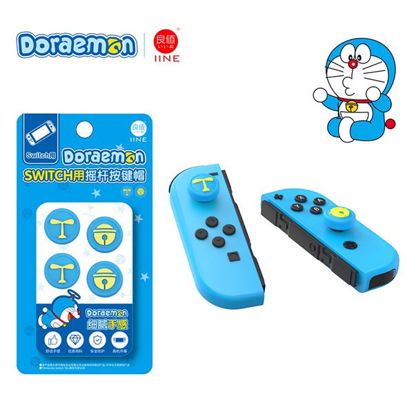 Shop bán núm bọc Cover analog Joy-con Nintendo Switch IINE - Doraemon L524 anime giá rẻ TPHCM