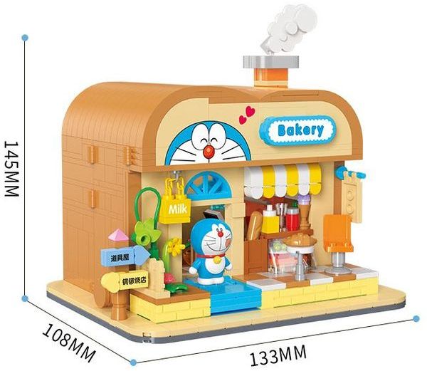 Mô hình xếp gạch Balody Doraemon Bakery Nobita thông minh tiệm bánh đồ chơi đẹp mắt chất lượng tốt giá rẻ trưng bày trang trí góc học tập bàn làm việc phòng khách phòng ngủ không gian sống