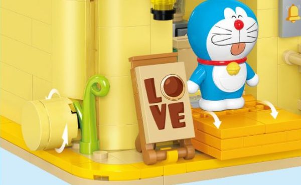 Mô hình xếp gạch Balody Doraemon Dorayaki Shop cửa hàng bánh rán đồ chơi lắp ráp đẹp mắt chất lượng tốt giá rẻ trưng bày trang trí góc học tập bàn làm việc phòng khách phòng ngủ không gian sống