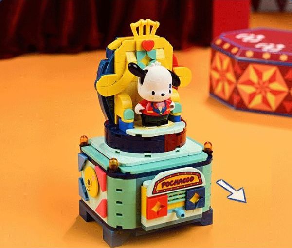 Mô hình khối gạch Keeppley Sanrio Magic Circus Pochacco K20828 đồ chơi đẹp mắt chất lượng tốt giá rẻ trưng bày trang trí góc học tập bàn làm việc phòng khách phòng ngủ không gian sống