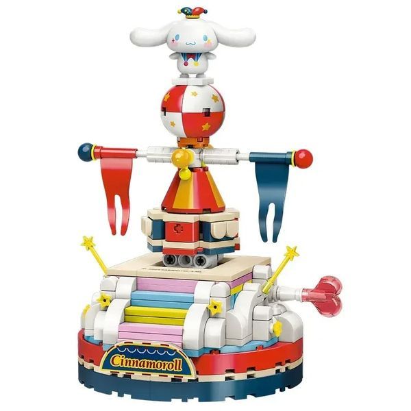 Mô hình khối gạch Keeppley Sanrio Magic Circus Cinnamoroll K20825 đồ chơi đẹp mắt chất lượng tốt giá rẻ trưng bày trang trí góc học tập bàn làm việc phòng khách phòng ngủ không gian sống
