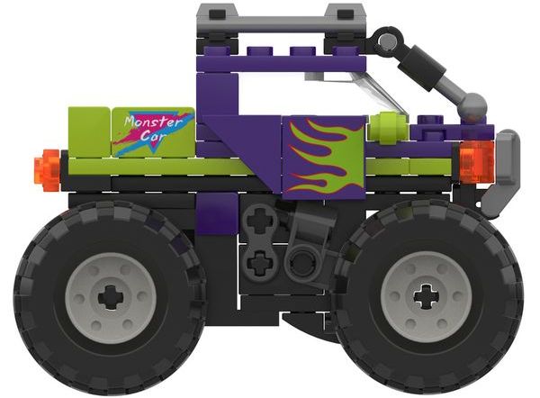 Shop bán Mô hình lắp ráp Jaki Monster Truck RG Purple xe tải đồ chơi đẹp mắt chất lượng tốt giá rẻ trưng bày trang trí góc học tập bàn làm việc phòng khách phòng ngủ không gian sống